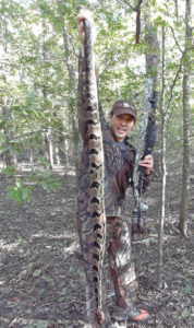 This was the biggest rattlesnake the author ever harvested and made for many delicious meals.