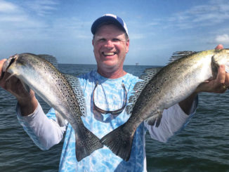 This year, we've thrown a few nice specks in the mix on every trip. These were caught on our last trip on August 21.
