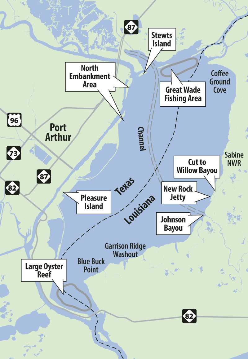 Sabine-Lake-Map