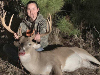 Hunter Tuggle and her 148-inch Winn Parish buck.