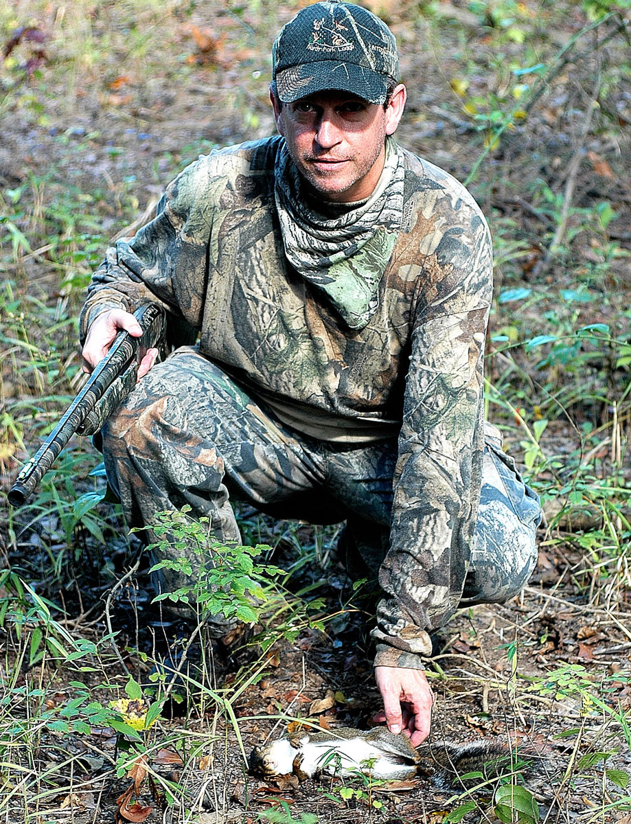 Breaux Bridge’s Sammy Guillory advises still hunters to move more slowly than they would during the fall in order to catch glimpses of spring squirrels eating buds in the trees while remaining still. (Photo by Chris Berzas)