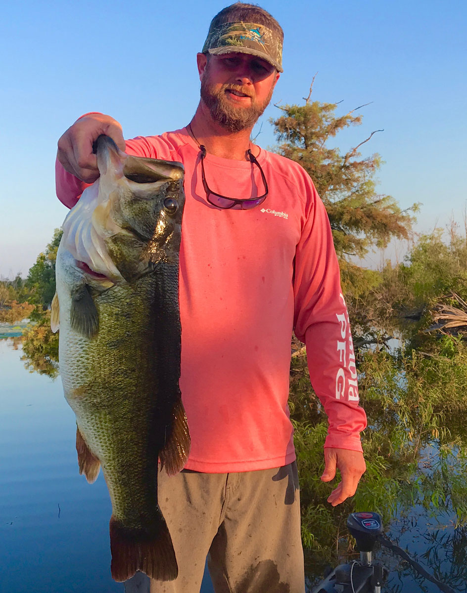 Brandon Johnston’s first double digit bass came from Bussey Brake on Saturday, July 18. A lake he grew up fishing as a youngster years ago. Here he is with the 10.84-pound lunker.