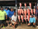 On July 18, (left to right) Chuk Cole, Bob Cole, Jessica Spooner, Tracey Jones, Corey Harwell, Matthew Spooner, Sailor Cole and Shelby Cole caught these snapper on a trip out of Venice.