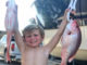 Four-year-old Kayson Felterman of Berwick with snapper caught at Eugene Island.