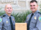 Lt. Lane Kincaid presents the 2020 Mississippi Flyway Council Award to Corporal Michael Hebert.