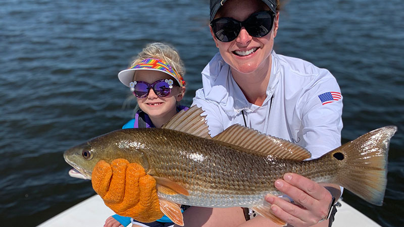 Violet's first redfish