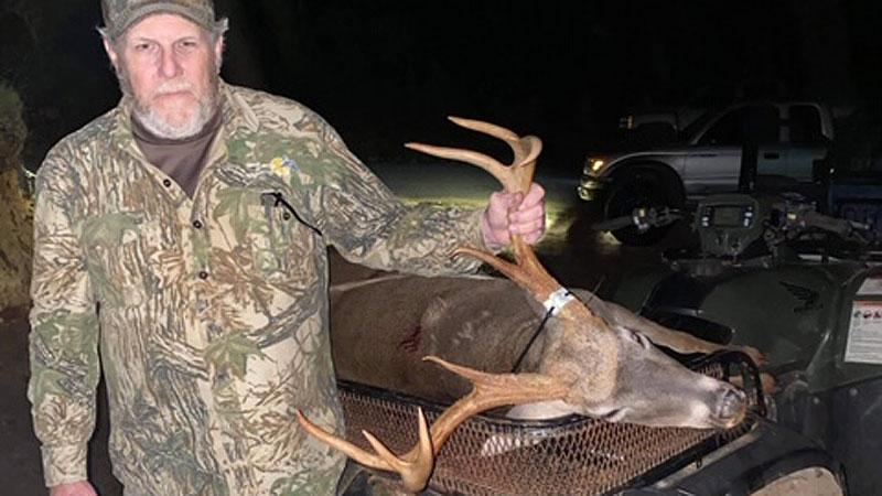 Mike Chandler of Arcadia took this Lincoln Parish 8-point buck on the 2,500 acre Simsboro Hunting Club on Oct. 2.