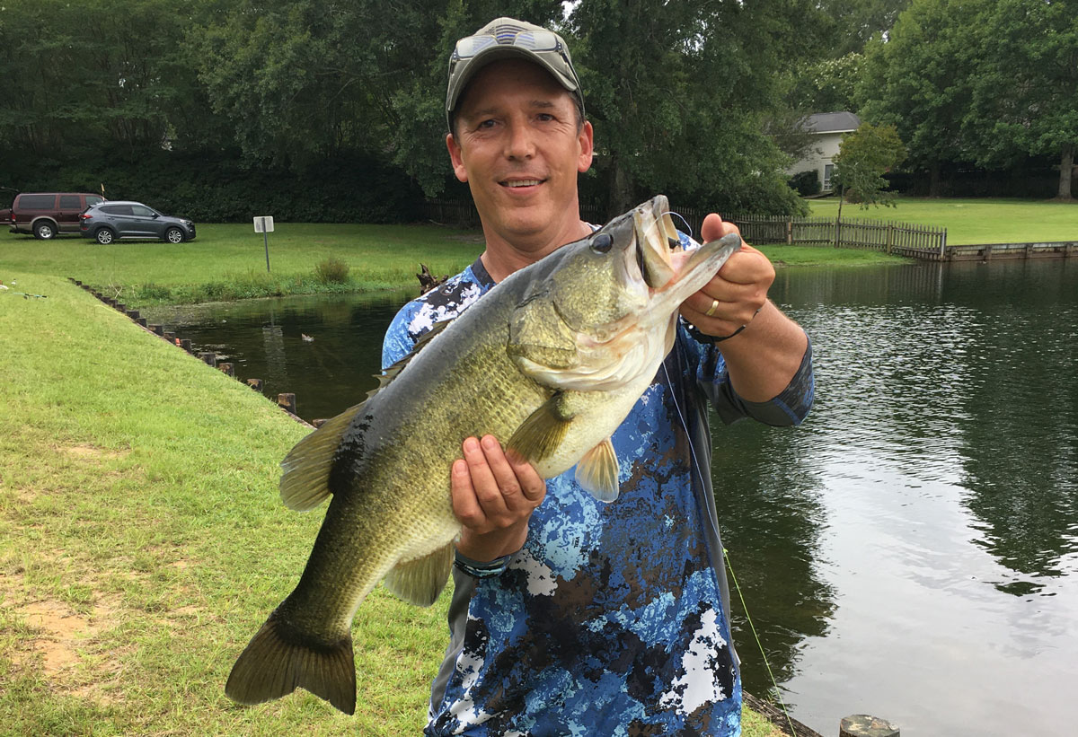 Tim Gantner caught this 10.21-pound, 26-inch trophy bass on July 19.