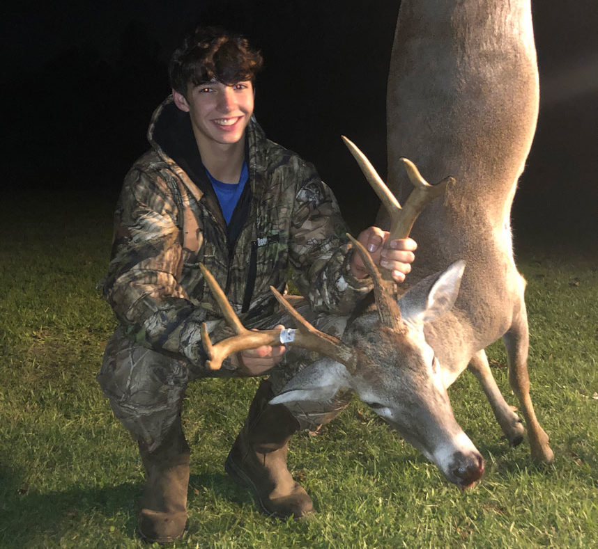 Tucker Johnson killed this 125-inch buck a few days after his dad took down his trophy deer.