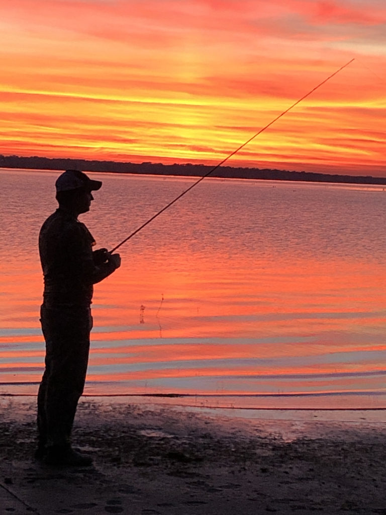 Sunset fishing at Toledo Bend
