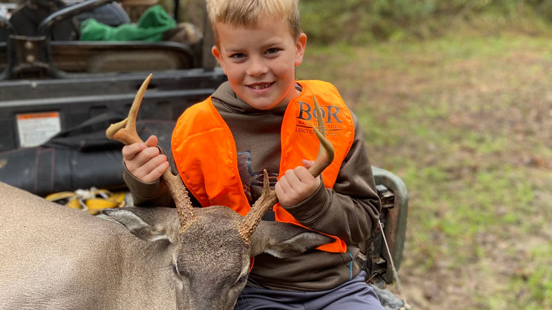 First buck for youth hunter Barrett Williams