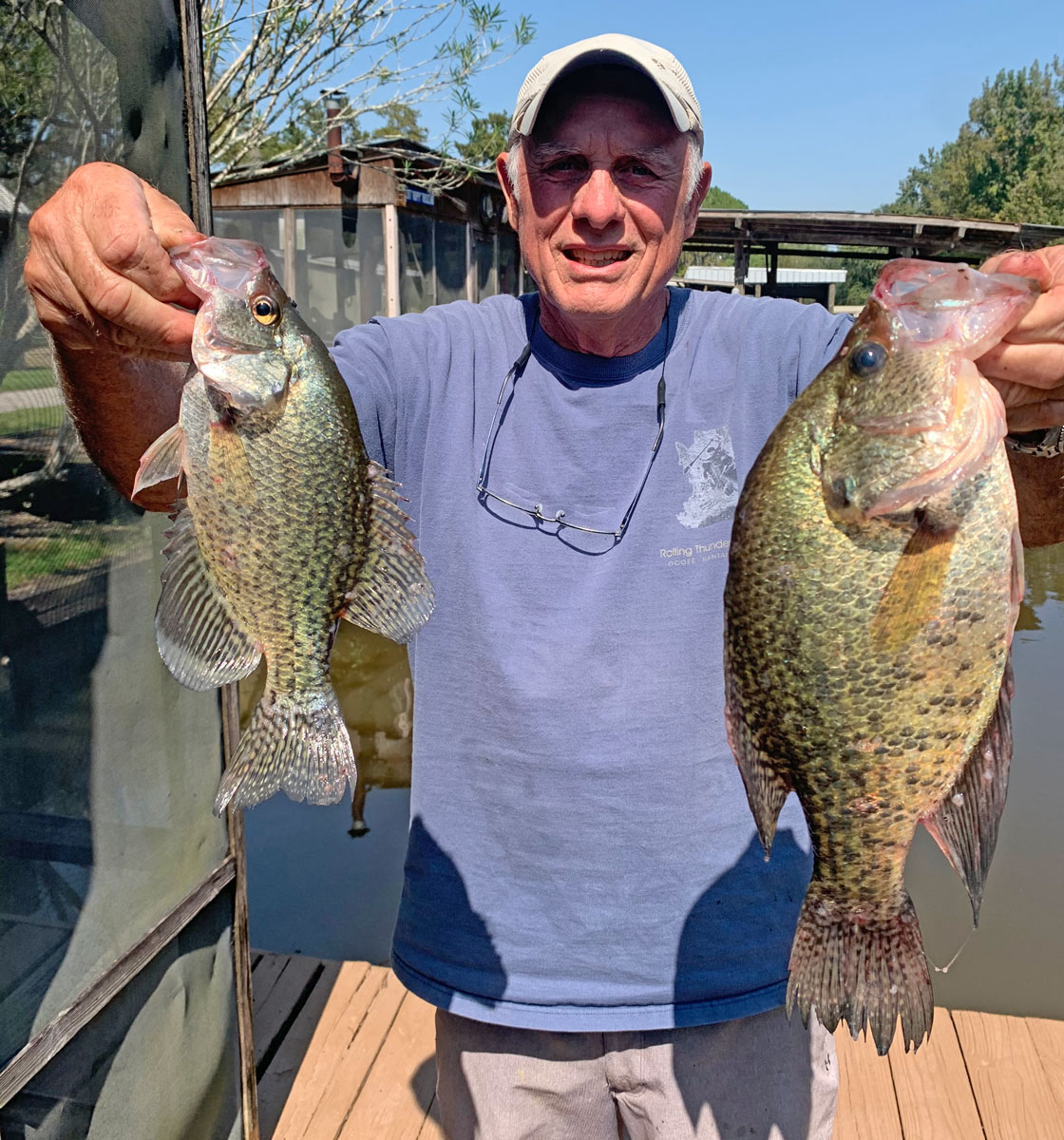 Dickie Daigle's 4.2 pound sac-a-lait he caught on Oct. 1 from Lake Verret made the 1-pound fish he caught pale in comparison.