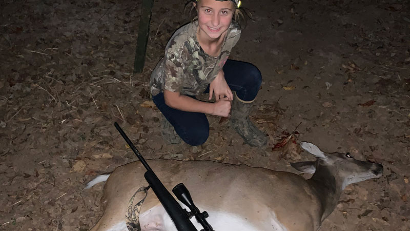 Madelyn's first deer