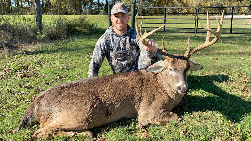Lane Cox took a 268-pound, 10-point buck on November 23 at the Winter Quarters Hunting Club in Tensas Parish.