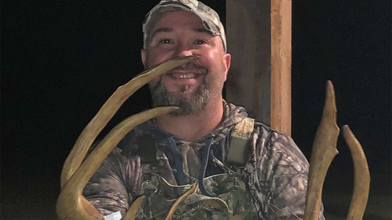 On Oct. 27, Beau Johnson used his time off work to take a big 9-point buck at Goodson Creek hunting club in Sabine Parish.