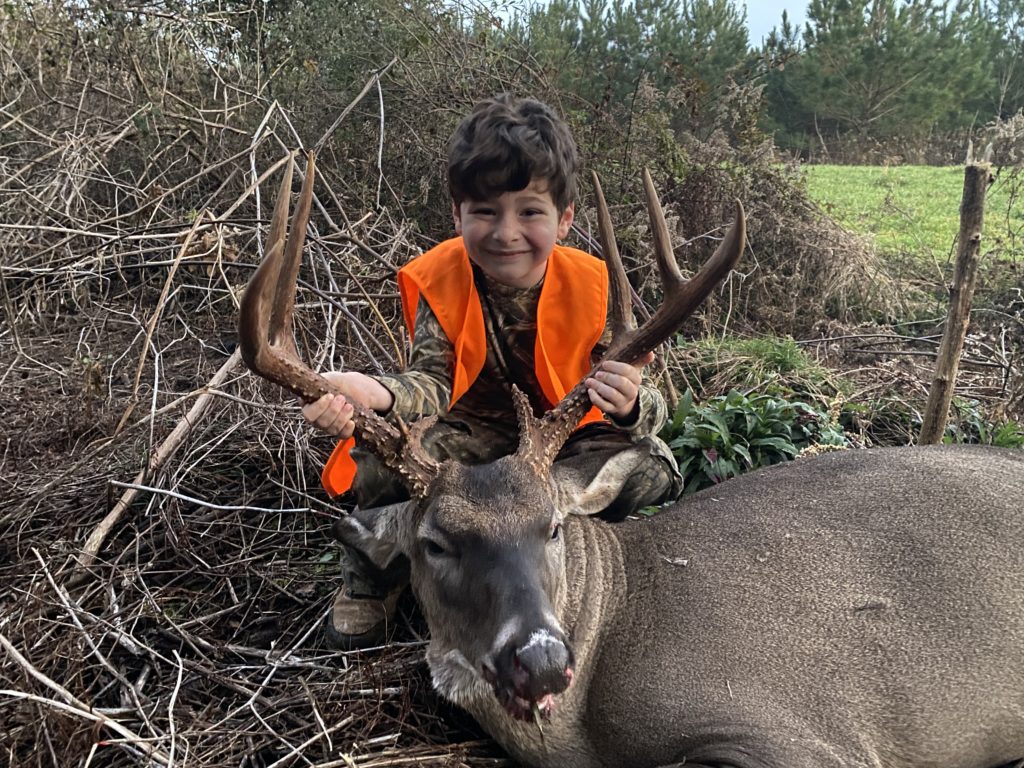 On Saturday, December 12, 2020, Dodds Hymel (7 1/2 y.o.) and his father Eric Hymel from Covington, Louisiana were hunting at their lease in Brookhaven, Mississippi.