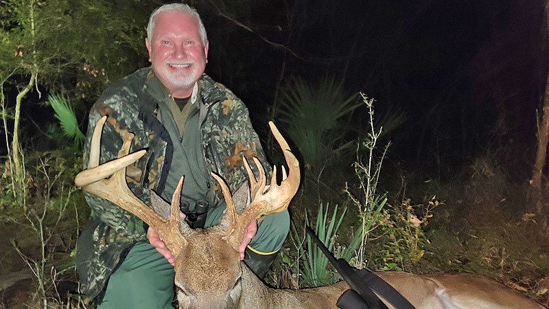 Bob Thompson took this big 18-point Richland Parish buck on Dec. 6 with his Mossburg .270 bolt action rifle.