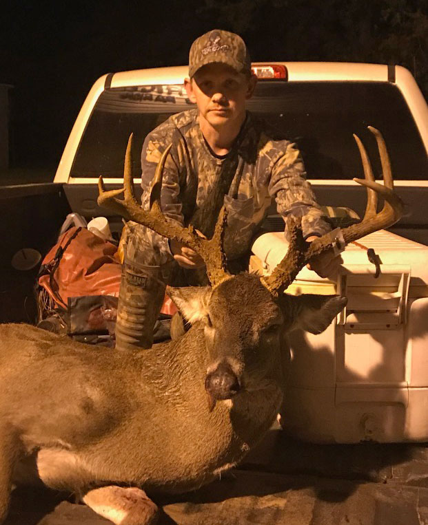 Blanchard's Brandon Scott was hunting in his friend's stand when he took this trophy buck.