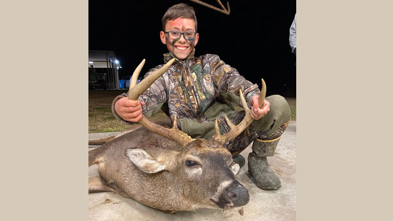 Dalton takes first deer in West Baton Rouge Parish