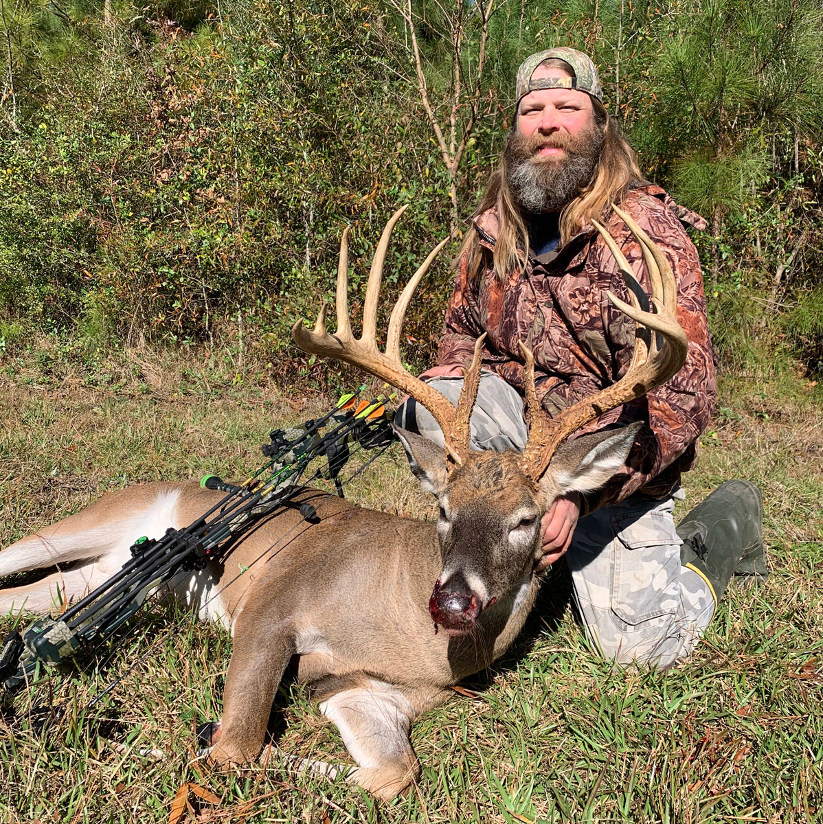 Wesley Miller and his big Webster Parish 13-point buck.