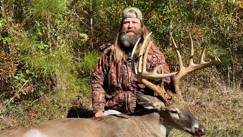 Doyline’s Wesley Miller took a big Webster Parish buck that could be in contention for a state record for typical bucks taken with a bow.