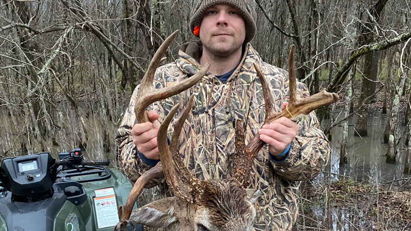 Hunter Bordelon killed a 12-point Avoyelles Parish brute on the same box stand that he took another trophy fifteen years earlier.