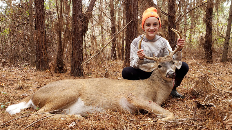 Madison's first buck