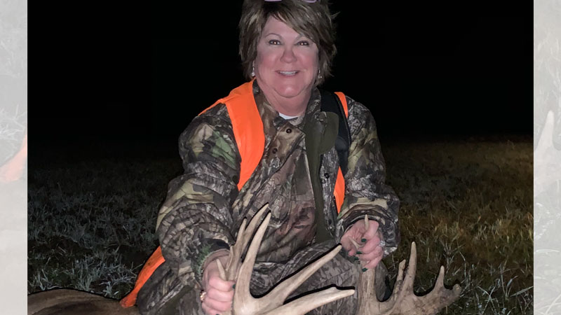 Hunting on 600 acres of family land in Madison Parish, Melissa McKinley killed a 17-point Madison Parish buck on Dec. 12.