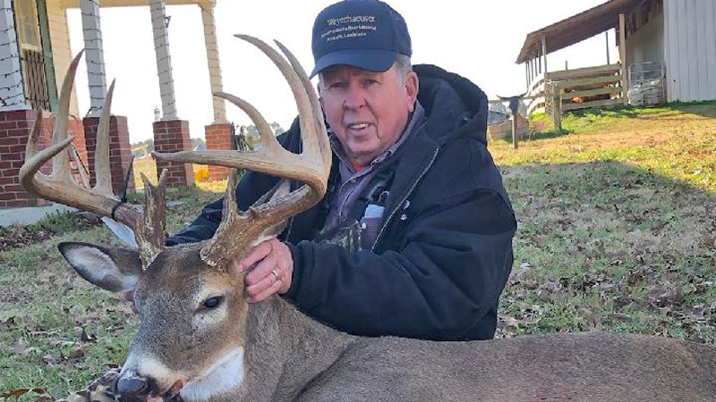 Reggie Hammons took a 15-point buck on a hunt with his son, Toby, on Christmas Eve at the 150 acres in Lincoln Parish where they hunt.