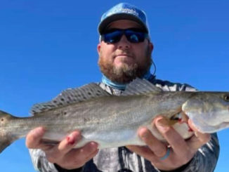 Florida transplant Terry Smith said his arsenal of speckled trout baits is fairly limited; he sticks with baits that have fooled fish in the past.