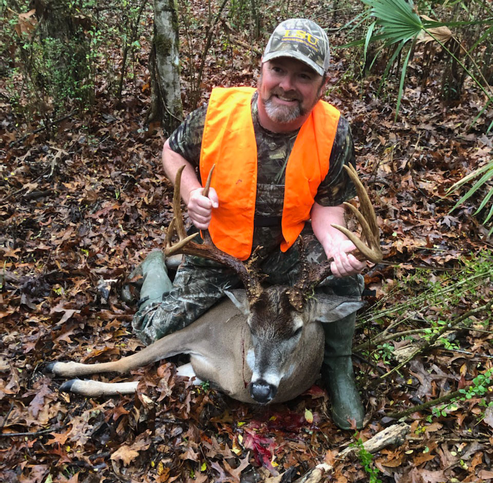 John Voorhies took this 10-point buck, which scored 191.73, while hunting the Spring Bayou WMA.