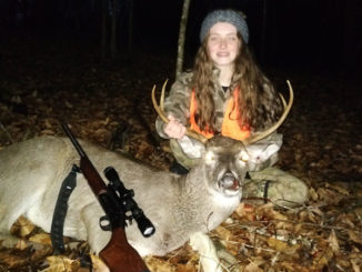 Anna Beth Garbo from Robert, La., took this December buck this past season. She is a crack shot and has been hunting and bagging deer since the age of six. Her preferred caliber and bullet combo are the the .243 Win. with a 100-grain PSP bullet.