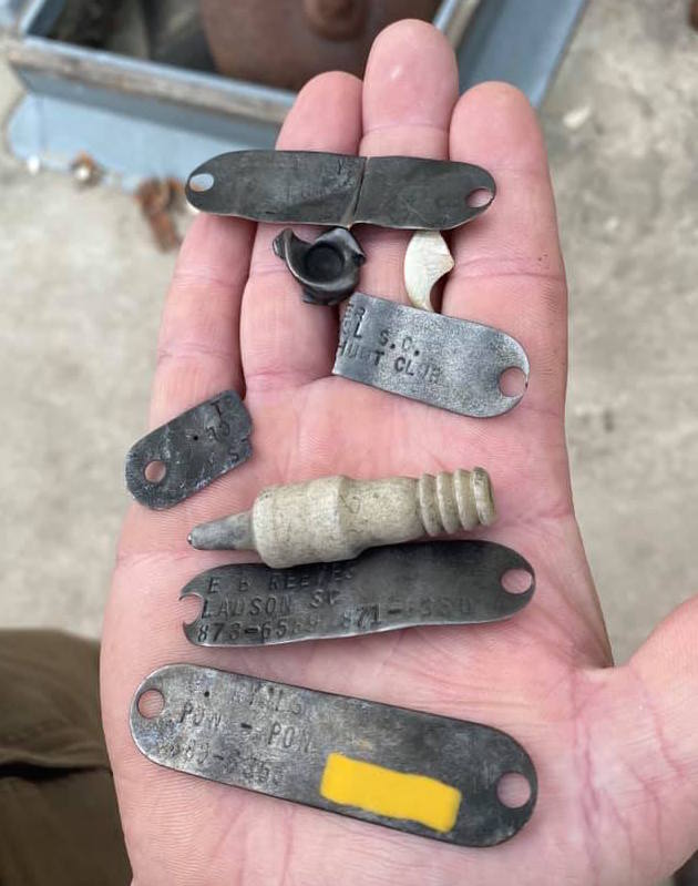 These items were found inside the gator's stomach. (Photo courtesy of Cordray's Processing)