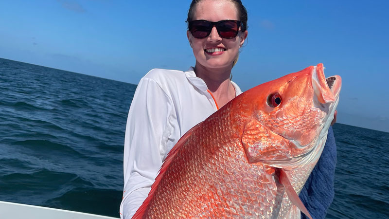 A red snapper for Grace O'Brien