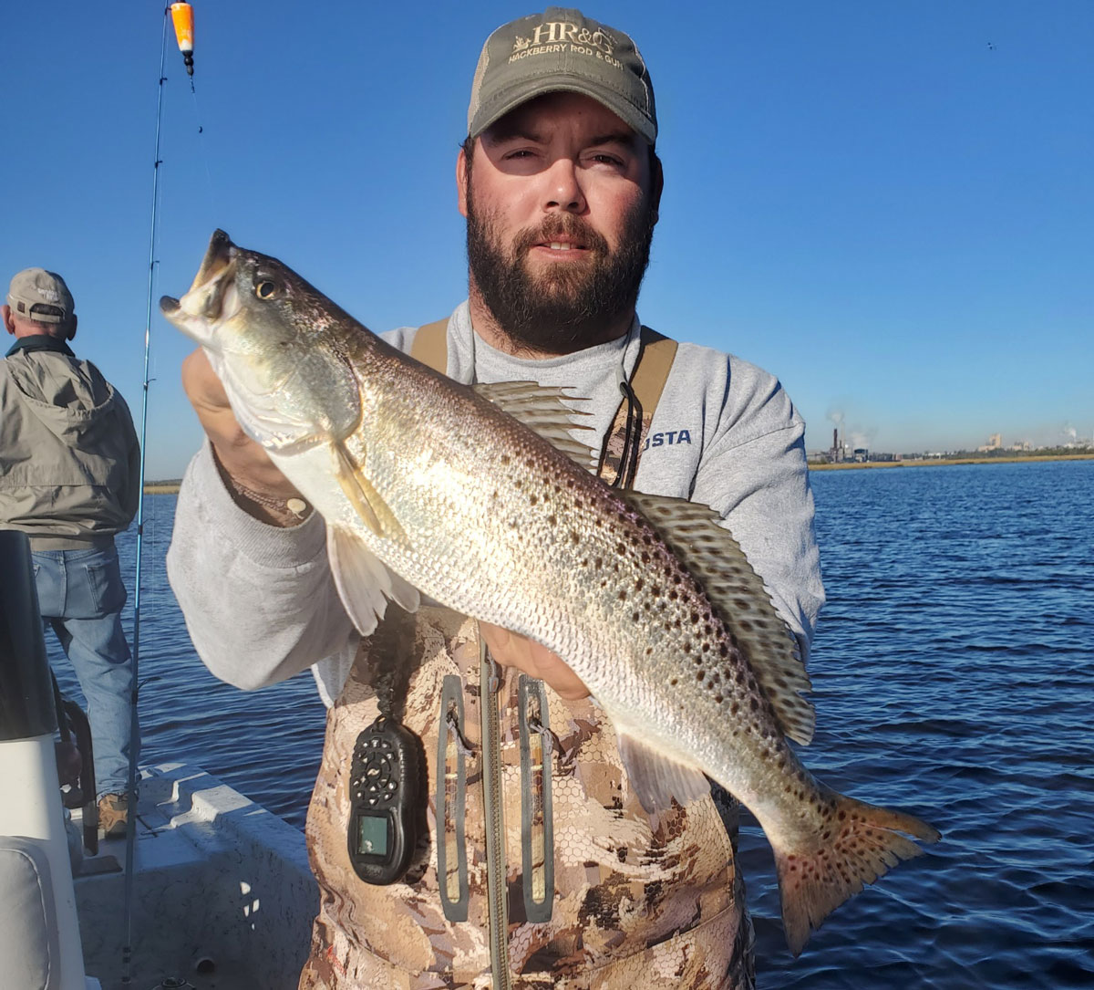 Capt. Brian Windsor is no stranger to catching solid speckled trout. (Photo courtesy Capt. Brian Windsor)