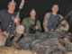 Kevin Ryan, Shawn Doherty and Shane Kessler use thermal optics to remove feral pigs from agricultural land at night.