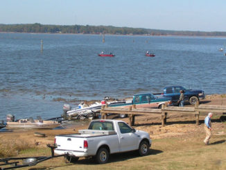 Lake D’Arbonne boat ramps are always busy when the fish are biting.