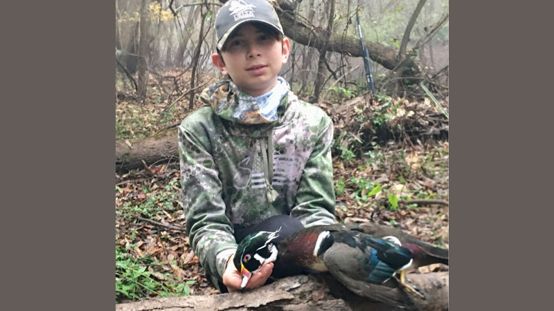 First wood duck for Cyrus