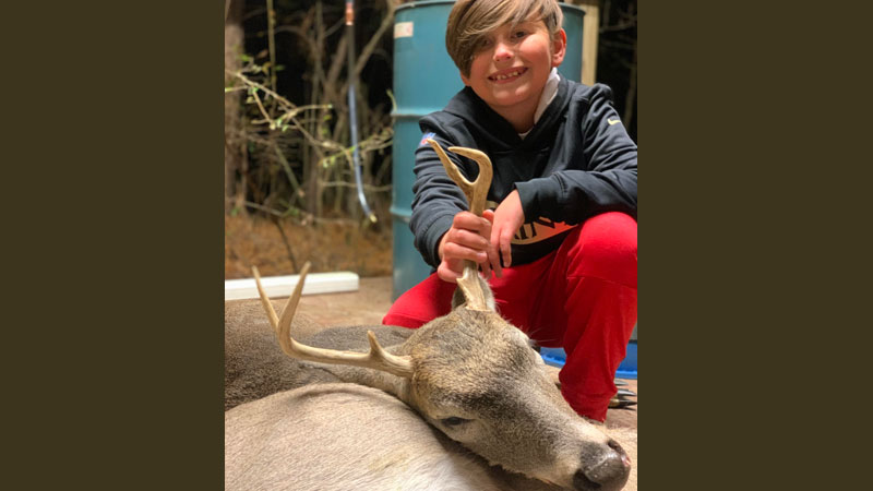 Cole's first buck of the season