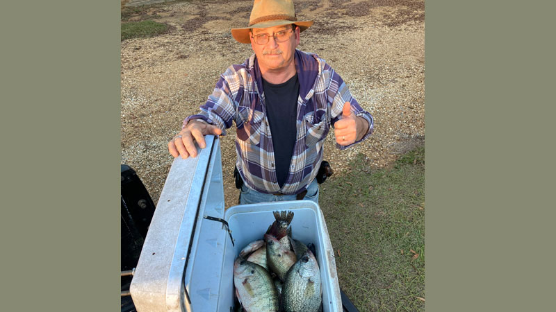 Crappie fishing success for James