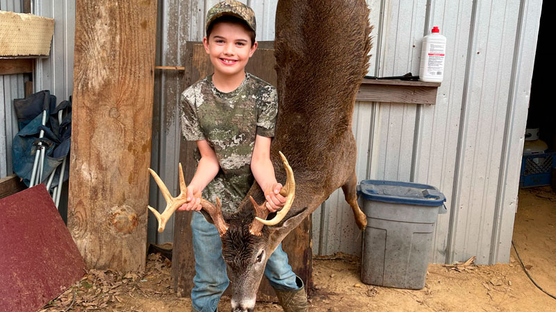 Carson Rodrigue's first buck