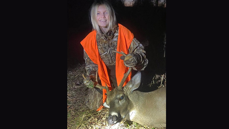 Molly Vines takes first deer