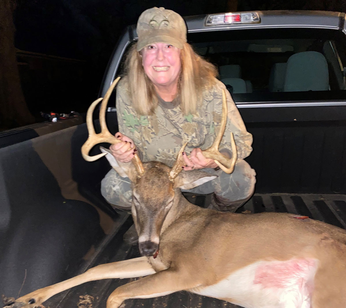 Evelyn Lindow of Alto was the winning hunter in LDWF's CWD sampling contest. (Photo courtesy LDWF)