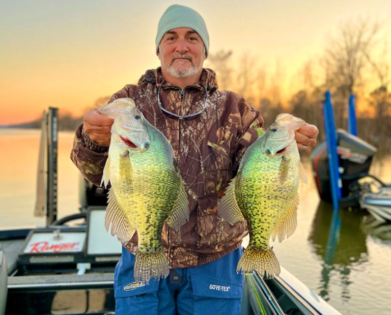 Shane Hodge’s dream day included catching his personal best twice, first the 2.86 on the right and then the 3.65 on the left.