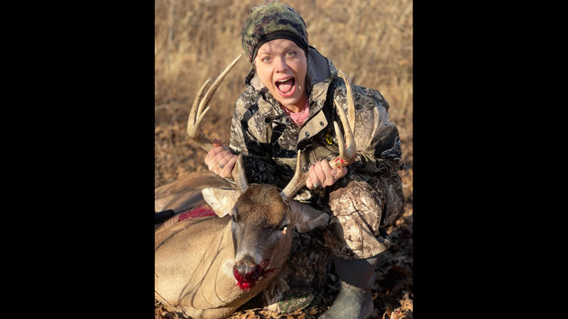 Wendy Carney's first buck