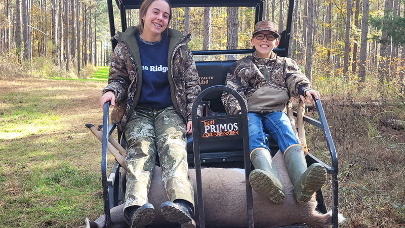 Lauren and Lucas Mcgee after a successful North Mississippi hunt in November.