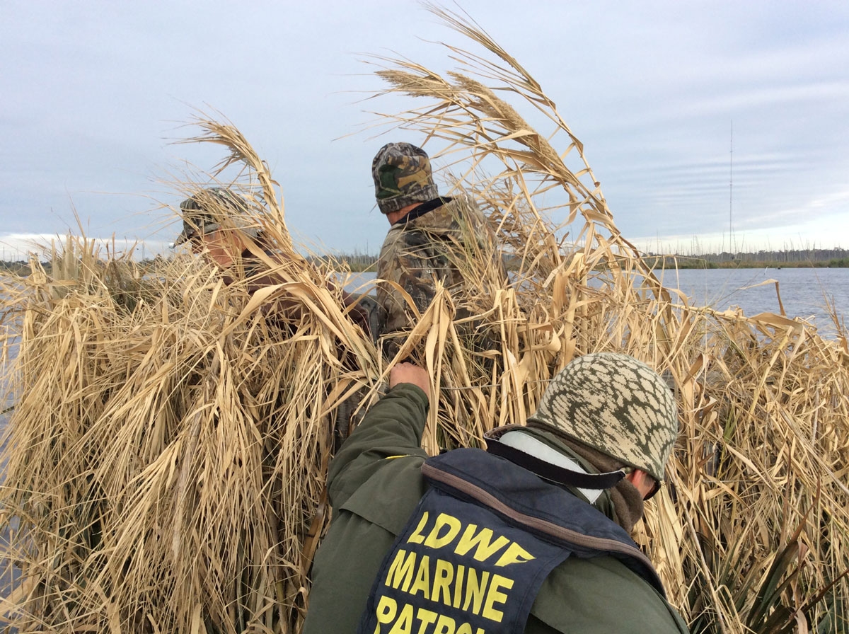 LDWF agents check hunters in the field to ensure they are following regulations and within legal limits. (Photo courtesy LDWF)