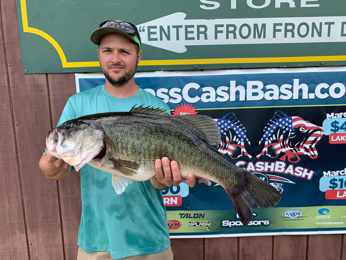 Shaston Isbell hooked this 10.26-pound bass on April 22 at Toledo Bend Reservoir.