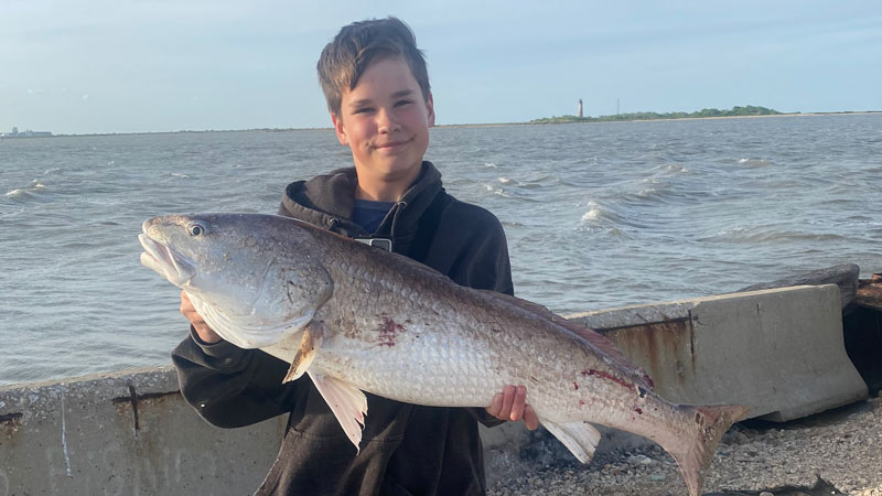 Brax Payne caught this monster redfish that measured 40 1/2 inches.