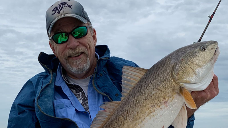Keith Wilson's first redfish of the year
